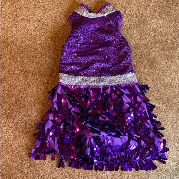 Weissman Cream and Purple Tap Costume - Picture 1 of 4